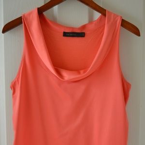 VGUC Coral Sleeveless Cowl Neck Top